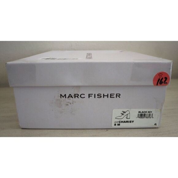 Marc Fisher Women's Sz 8M Black Charisy Tapered Block Heel Dress Pumps - Picture 9 of 9